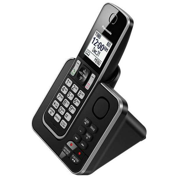  Teléfono inalámbrico Panasonic KX-TGE433B con contestador y 3  teléfonos, Negro : Todo lo demás