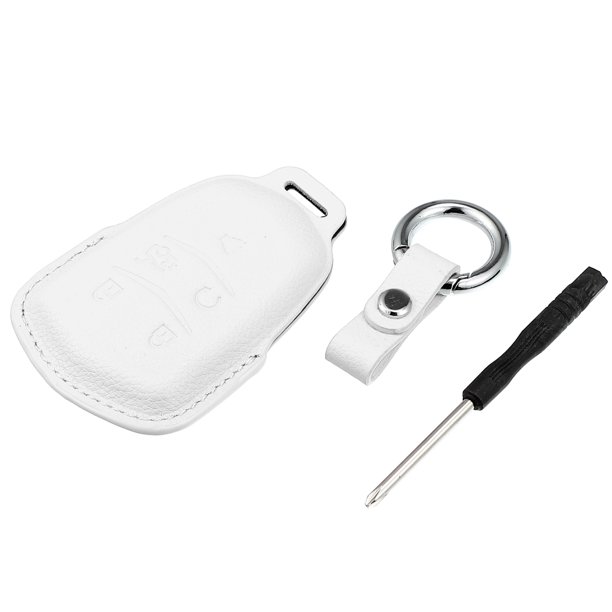 1 Juego Auto Coche Llavero Funda 6 Botones con Llavero Estuche TPU Blanco  Unique Bargains carcasas de llaves automotrices