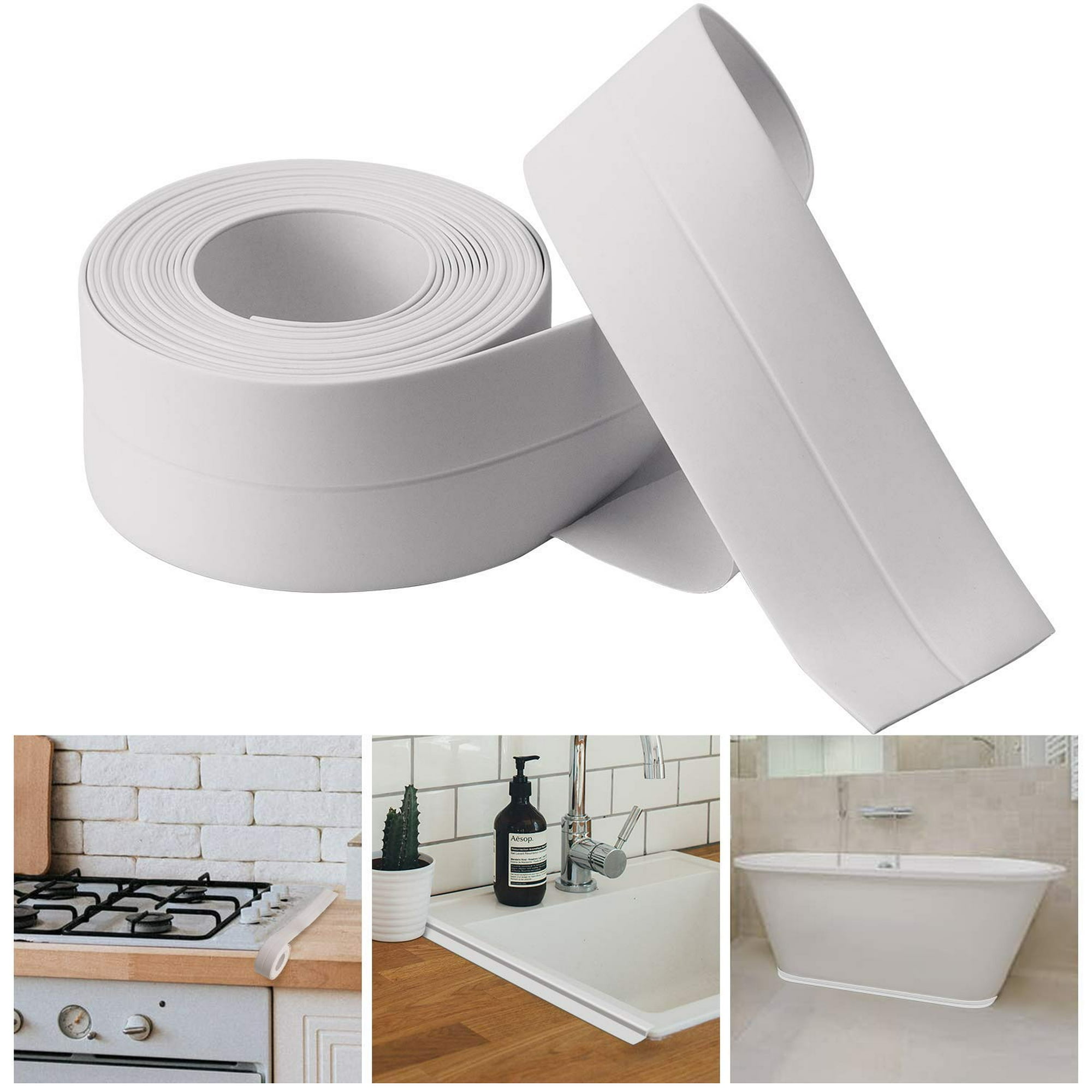 Masilla de PVC flexible tira de cinta autoadhesiva para baño cocina de  sellado de pared - China Resistente al agua moho la prueba de la cinta, cinta  adhesiva de PVC resistente al