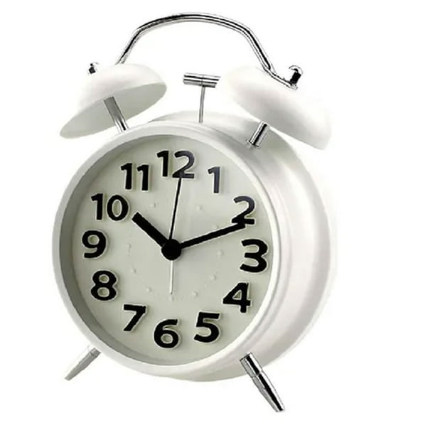  Reloj despertador retro clásico de aguja doble campana, reloj despertador  vintage decoración del hogar, relojes de escritorio, barco blanco marrón en  cuerpo de agua hacia túnel : Hogar y Cocina