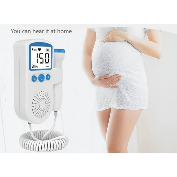 Azul de Latido Fetal Escucha el latido de tu bebe desde la semana 16 de  embarazo Ultrasonido Portatil, Detector de Frecuencia Cardiaca Sonda de  Alta Sensibilidad XianweiShao 9024715149152