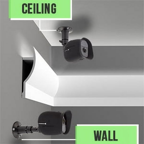 Soportes universales para cámaras de vigilancia en interiores y exteriores,  soporte de aluminio ajustable en la pared para interiores y exteriores