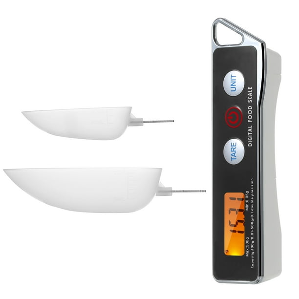 Cuchara Medidora Balanza Digital Precisión 0.1 - 500 Gramos Capacidad  máxima 500 kg Color Blanco