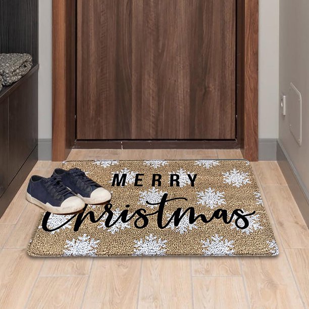 Felpudo decorativo navideño, alfombra para exteriores/puerta de entrada/alfombrillas  para entrada del baño, alfombra para mascotas