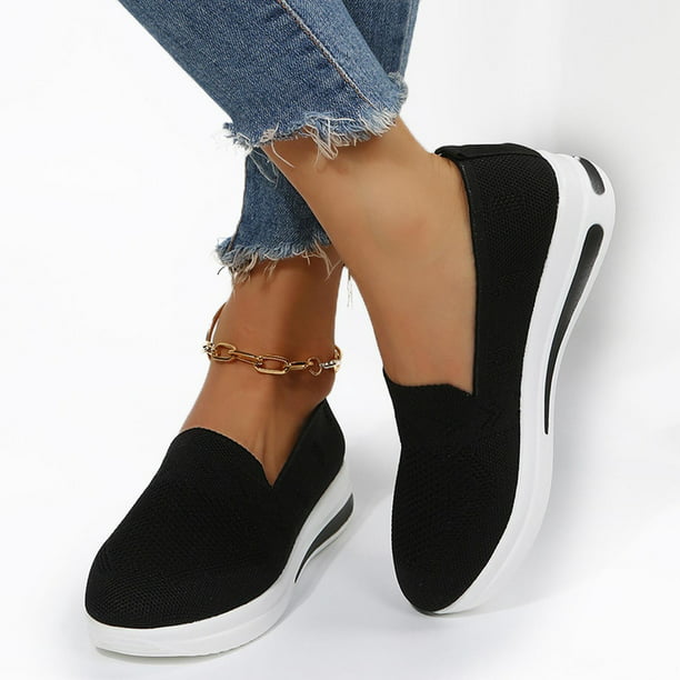 Zapatos para mujer, informales, diarios, con hebilla, punta cerrada, plataforma, zapatillas Wmkox8yii ahfdhkah473 Walmart en línea