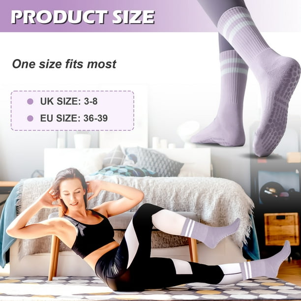 Guardurnaity 3 pares de calcetines de Pilates para mujer mejoran