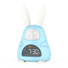 Despertador infantil para niñas, sin tictac, despertador con luz nocturna,  diseño de conejo silencioso con retroiluminación, regalo clásico para niñas,  niños, niños : : Juguetes y juegos