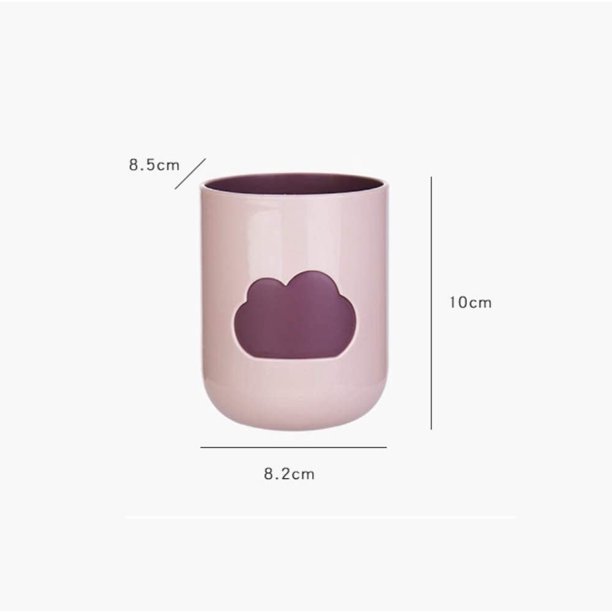 2 vasos de plástico para baño, soporte para cepillo de dientes, vaso para  cepillo de dientes, vasos de baño, taza para lavar los dientes, accesorios  para niños y parejas TUNC Sencillez