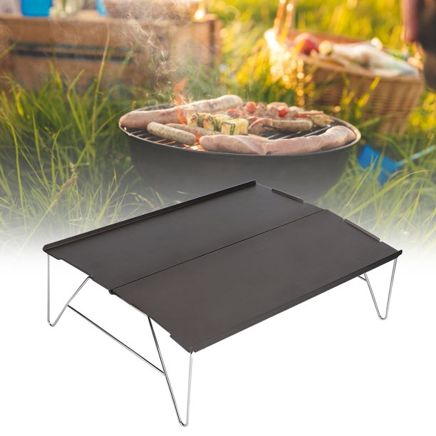 Mesa de camping plegable con sillas, mesa de picnic portátil para camping,  para jardín, barbacoa, fiesta en la playa (color : 4 en 1, tamaño: 15.7 x