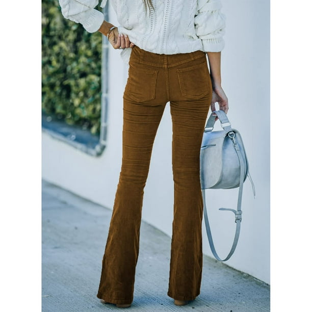 Pantalones ajustados de cintura alta para mujer, pantalón elegante de  oficina con bolsillos y cremallera, ropa