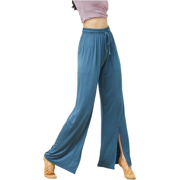  Pantalones fluidos de cintura alta para mujer