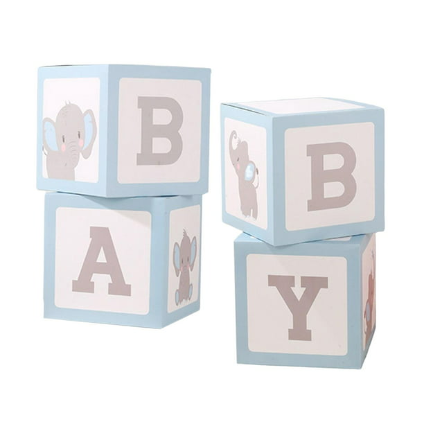 Cajas para bebés con letras para baby shower - Guatemala