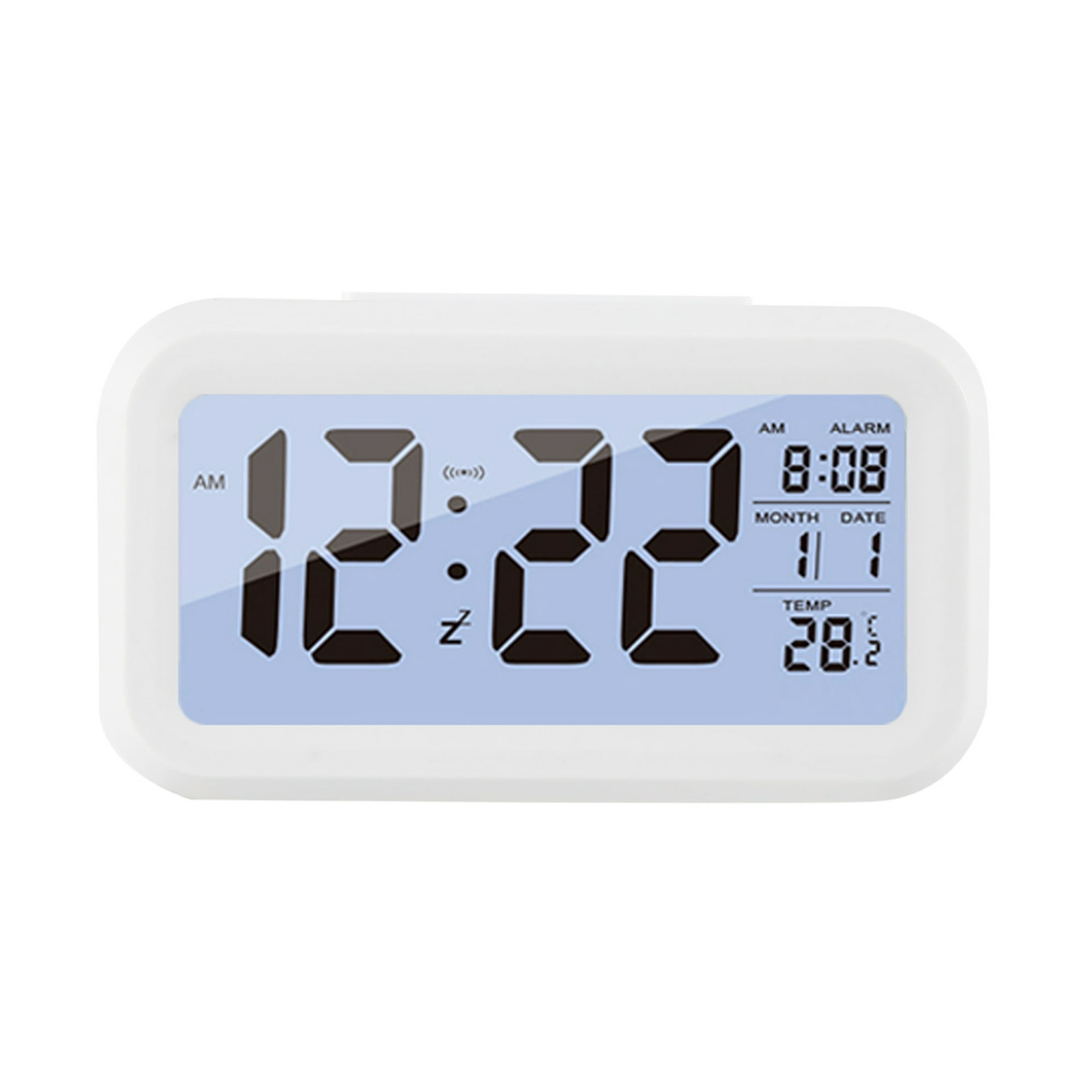 Muyoka Despertador digital junto a la cama Pantalla LCD Despertador  Funciona con pilas Reloj digital Muyoka Hogar