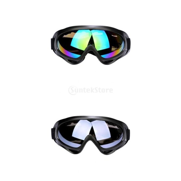 2x Gafas De Esquí De Nieve Gafas De Snowboard Para Moto Lentes Multicolores