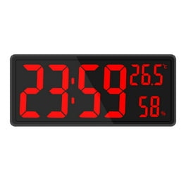 3D LED Reloj De Pared Mesa Digital Despertador Grande Pantalla Moderna  Snooze Noche En Casa Oficina Electrónica Escritorio