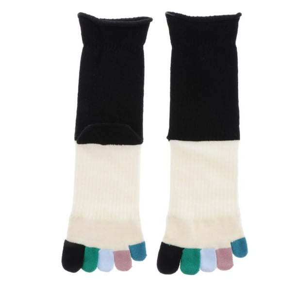 Calcetines con cinco dedos para mujer Calcetines con punta tubo a media  pantorril - Colores Gris Macarena Calcetines Five Fingers