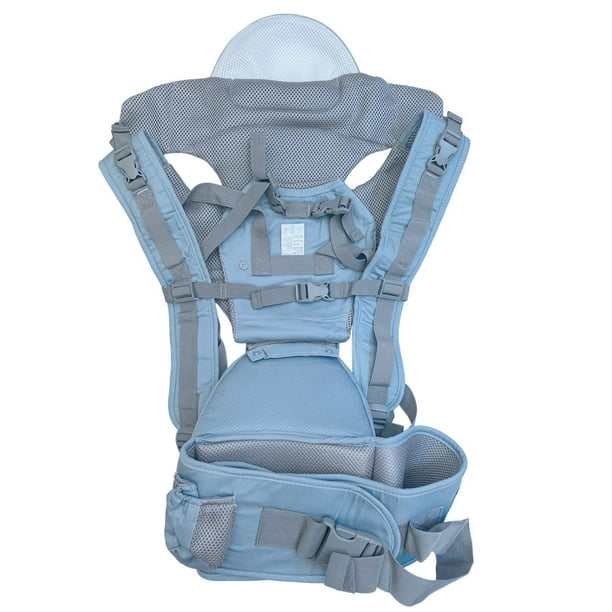 Portabebés, convertible suave portabebés ergonómico 4 en 1 con malla de  aire transpirable y todas las hebillas ajustables para recién nacidos a  niños