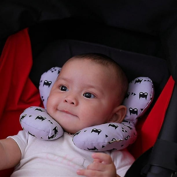 Almohada de soporte para el cuello para niños en forma de U reposacabezas  cojín de protección para la cabeza asiento de coche de viaje protector