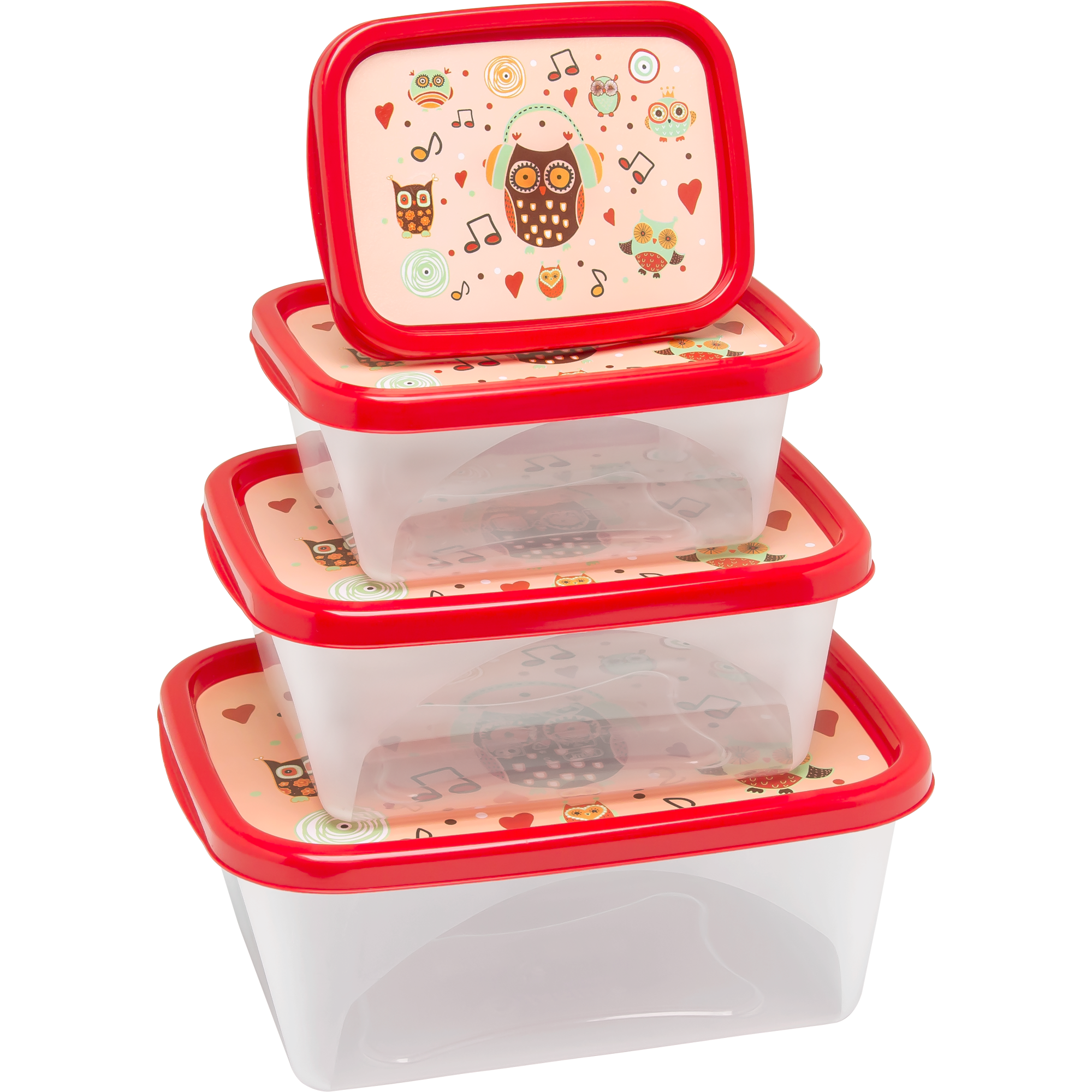 Juego de 3 Contenedores de niños para comida en plástico libre de BPA  Jaguar Plásticos Articulo de cocina