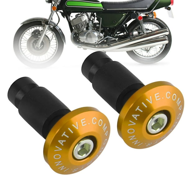 Tapas de enchufe deslizantes para manillar de motocicleta, 22mm, 7/8  pulgadas, para carreras, ATV, todoterreno, color dorado Jadeshay A