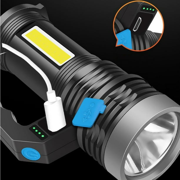 Lamparas de Mano Recargable USB Linternas LED Alta Potencia 900000000 High  Lumen