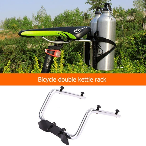 Accesorios para bicicletas Sillín de bicicleta de montaña duradero poste de  asiento de bicicleta convertidor de portabotellas soporte de botella de  agua doble adaptador de soporte de jaula FLhrweasw Nuevo