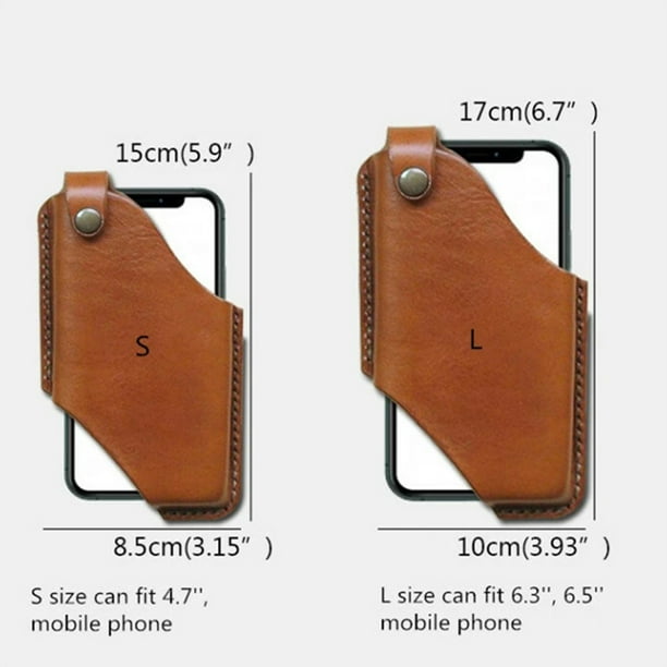 Funda cuero PU móvil para smartphones de hasta 6.3