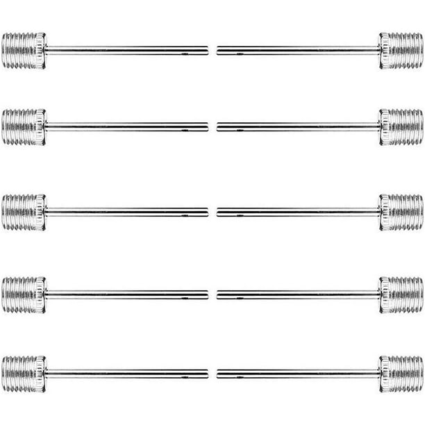 Aguja de bomba de bola, paquete de 10, Fabricado con acero inoxidable