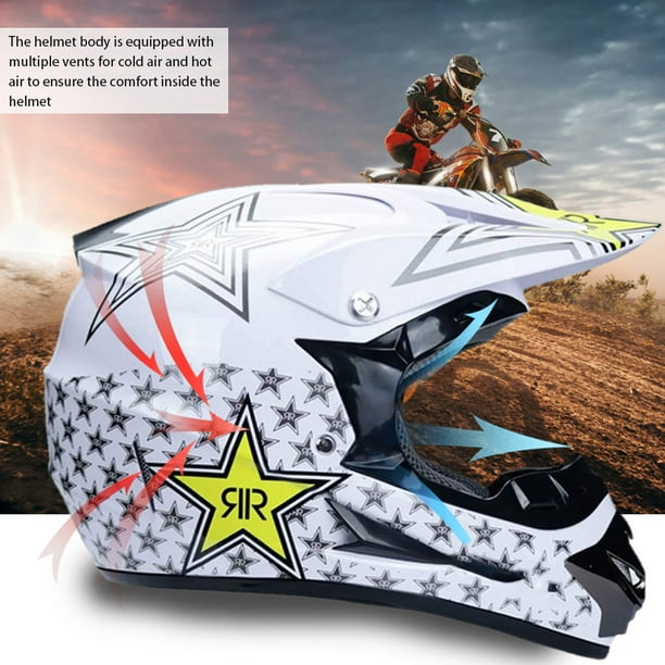 Casco de Motocross profesional para niños y adultos, casco de motocicleta  todoterreno con gafas, gua VoborMX