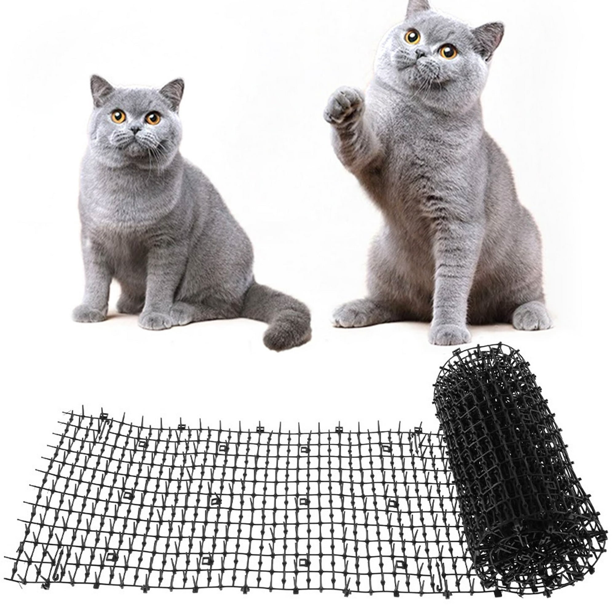 Cat Spikes and Cat Scat Mat for Cat Deterrent and Anti Cat Mat (2M x 30cm  Roll)