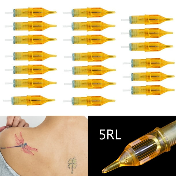 ATOMUS - 20 agujas de cartucho de tatuaje, 20 agujas desechables para  tatuajes 1RL 3RL 5RL 7RL 9RL 11RL (20 piezas 9RL)