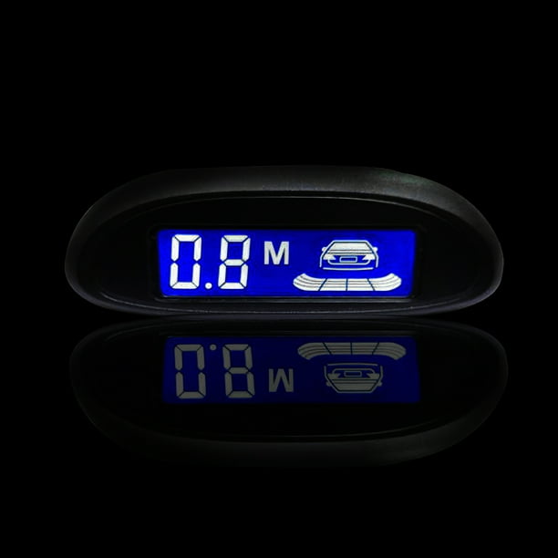 Comprar Sensor de aparcamiento para coche, sistema de radares de marcha  atrás trasera con 8 sensores de aparcamiento, detección de distancia LCD
