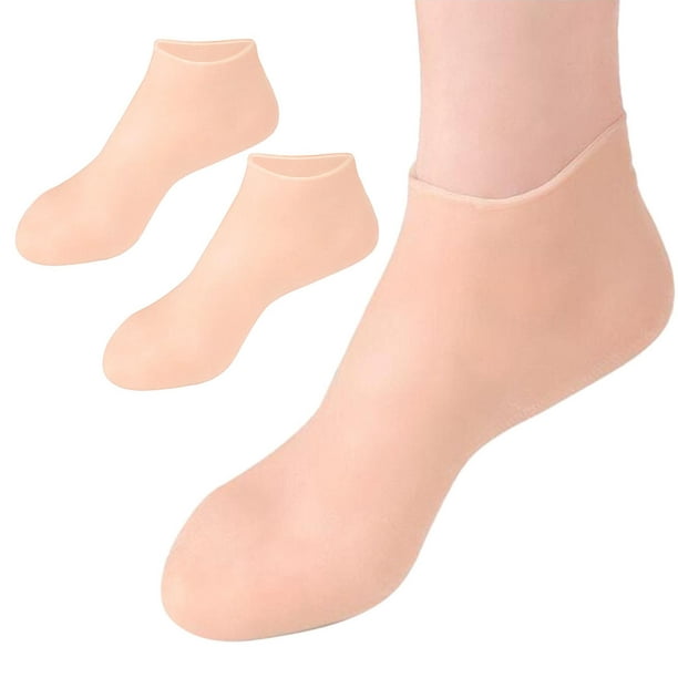 Calcetines de silicona para piel seca, calcetines hidratantes para el cuidado de los pies, protecció Yuyangstore Calcetines de silicona | en línea
