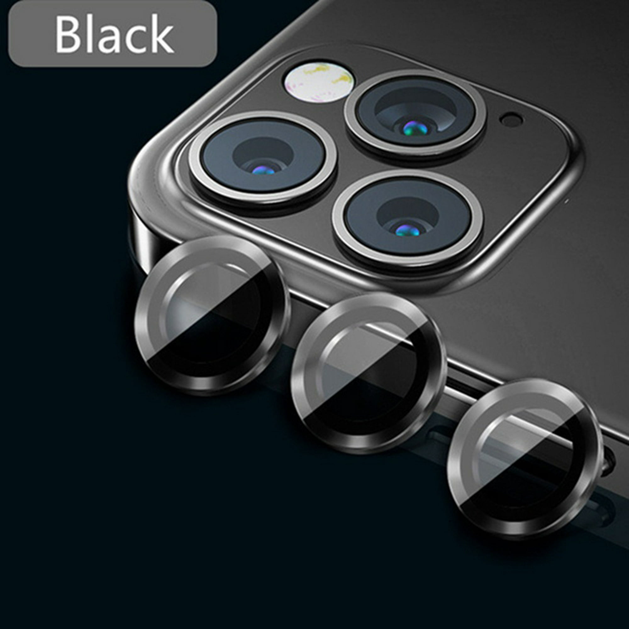 Protector Templado Camara Circulo Negro Iphone 14 Pro /14 Pro Max