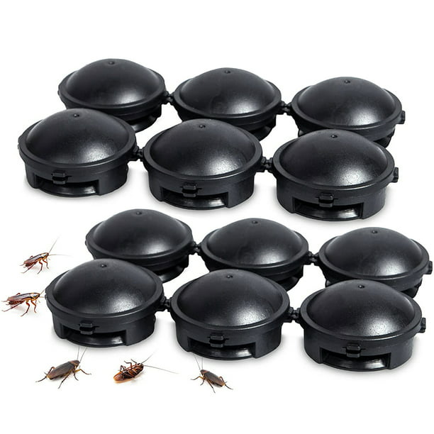 Trampas para cucarachas + arañas (12 trampas de caja) | Trampas de caja  extra adhesivas no tóxicas | Atrapa y mata cucarachas alemanas, cucarachas