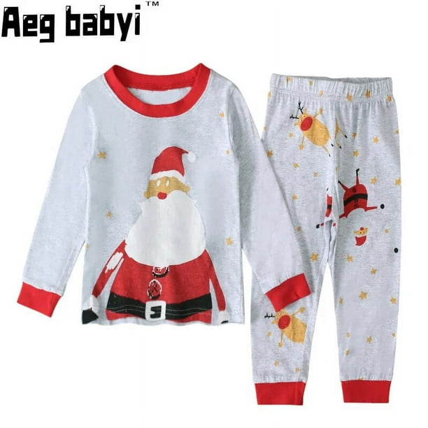  Pijama de regalo para niños y niñas, conjunto de pijamas de  Navidad y Papá Noel suave para niños pequeños (rosa intenso, 2-3 años) :  Ropa, Zapatos y Joyería