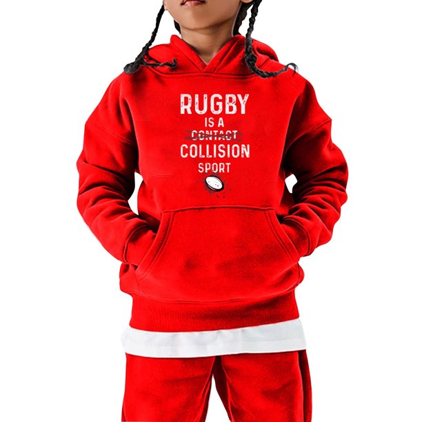 Gibobby Sudadera con capucha Niños Niñas al fútbol Regalo deportivo Sudadera  para adolescentes Jugador de rugby vintage Deportes de rugby retro(Gris, 11-12  Años)