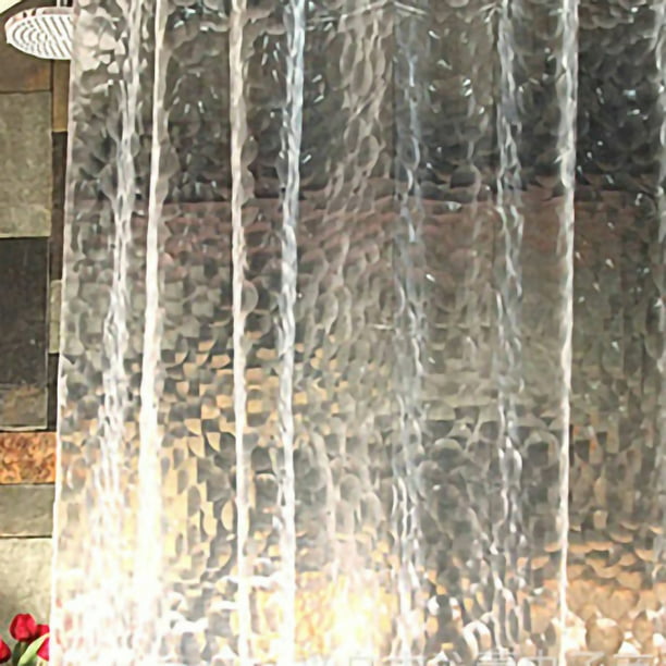 1.8x1.8m Peva Baño Impermeable Bañera Cortina de Ducha Transparente