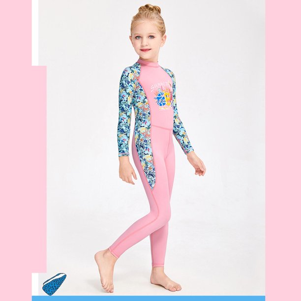 Traje de neopreno para niños Traje de neopreno para niños Trajes de  neopreno para niños Anti-quemaduras solares Ropa de baño Trajes de neopreno  cómodos para el verano Natación Surf Buceo Rosa XXL