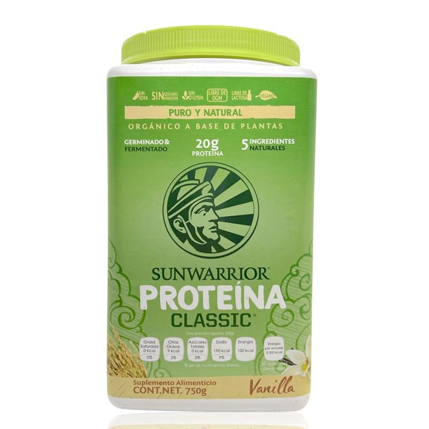 Proteína En Polvo Sunwarrior Arroz Integral Germinado 750 G Sunwarrior Sunclassicvainilla 9348