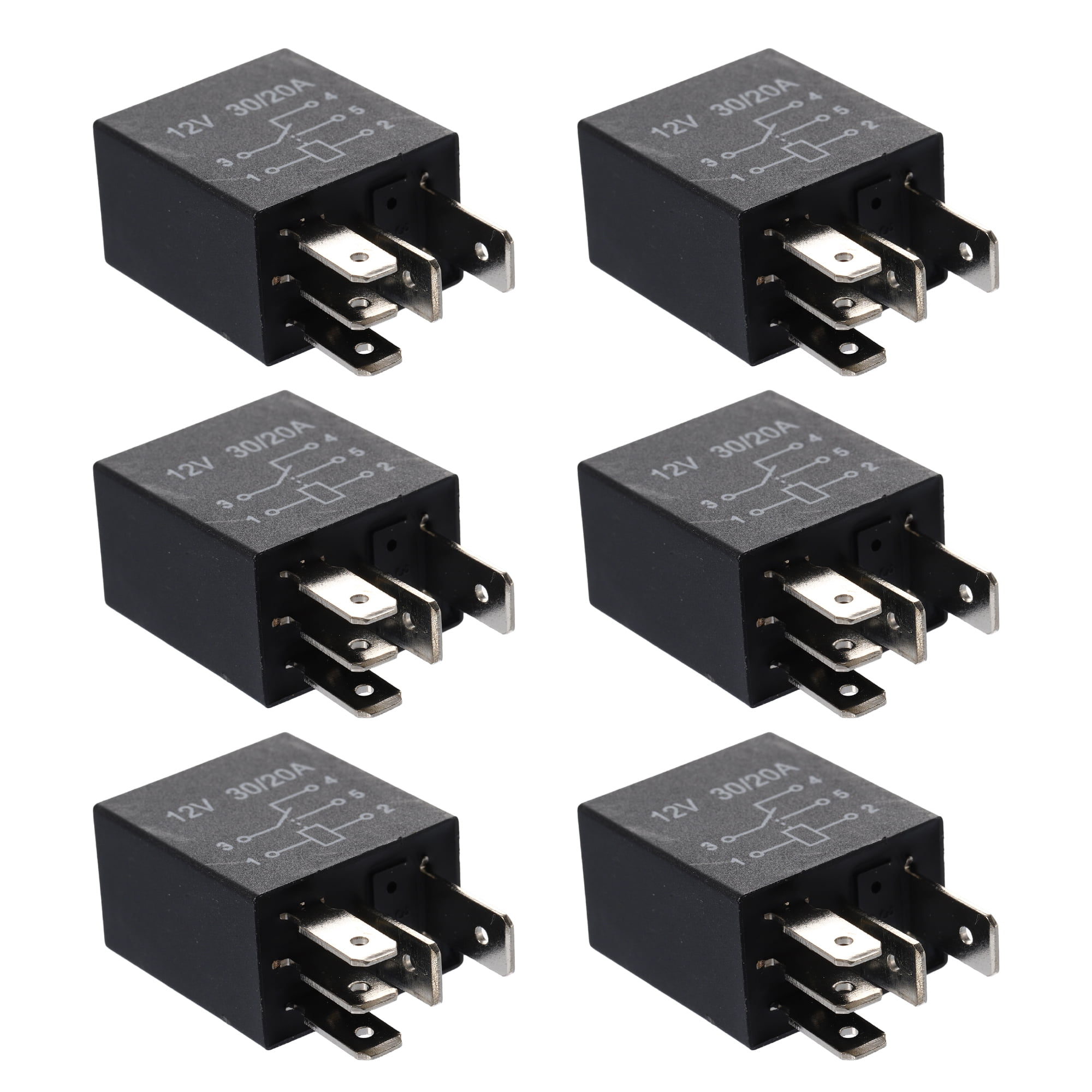 12 voltios 4 Pin SPDT Automoción Relay 30 A/40 A no 12 V (40-amp) (Paquete  de 2)