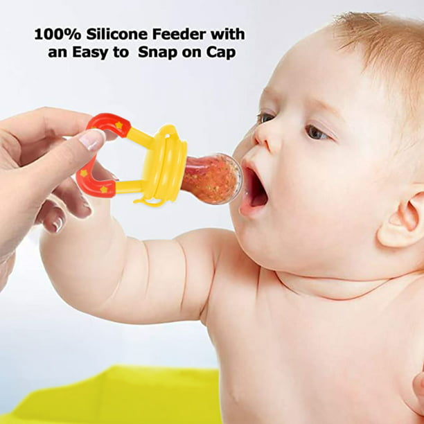 Cuchara De Alimentación Para Bebé Chupete Para Alimentacion Fruta De  Silicona