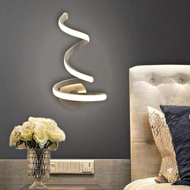 Lámparas De Pared Curvas LED Modernas Iluminación Decorativa Luz