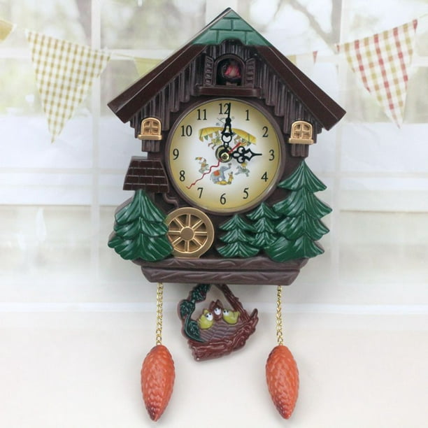 Reloj de pared de la casa del cuco Reloj de pared decorado de la habitación  de los niños de dibujos Abanopi Reloj de pared