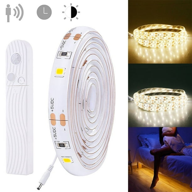 Cinta de luz LED con Sensor de movimiento para armario de cocina, tira de  luz no