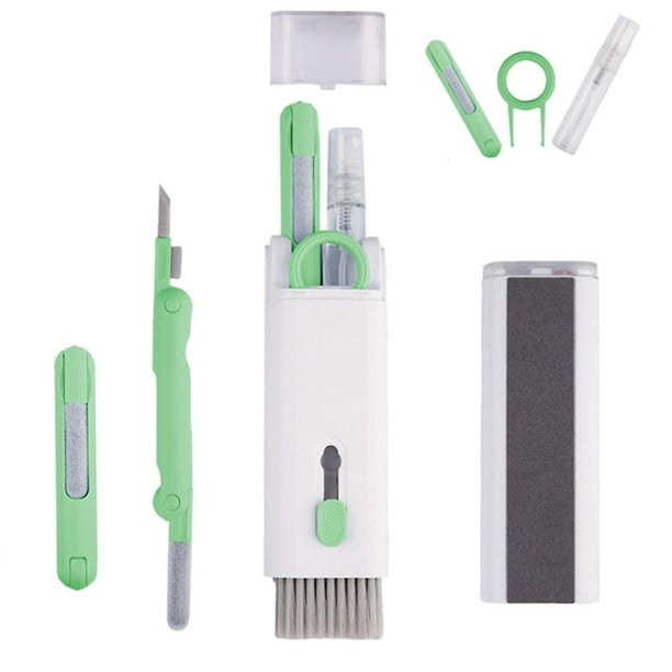 Kit de cepillo para quitar el polvo limpiador de auriculares intrauditivos  portátil con hebilla de tecla