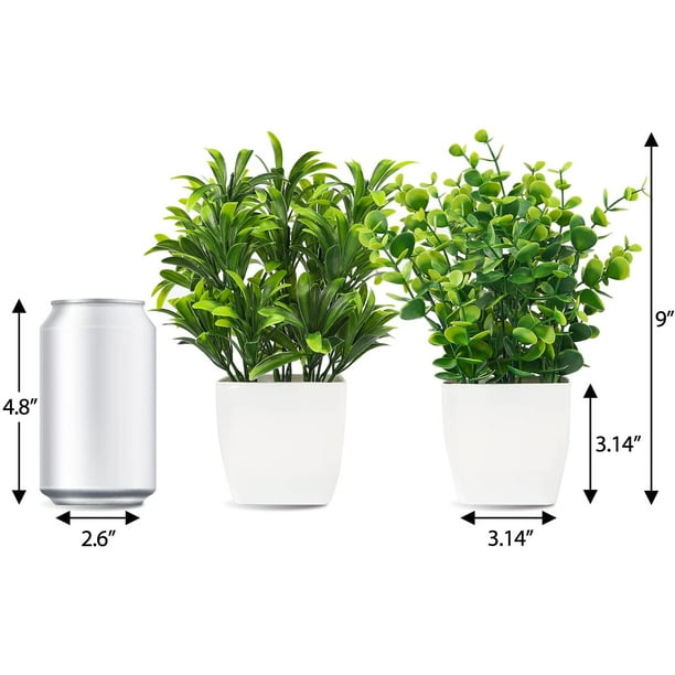 Juego de 2 plantas suculentas plantas artificiales para sala de estar -  VIRTUAL MUEBLES