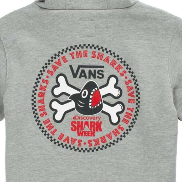 Sudadera Vans Shark Week Cement Heather Gris VN0A45B902F Walmart