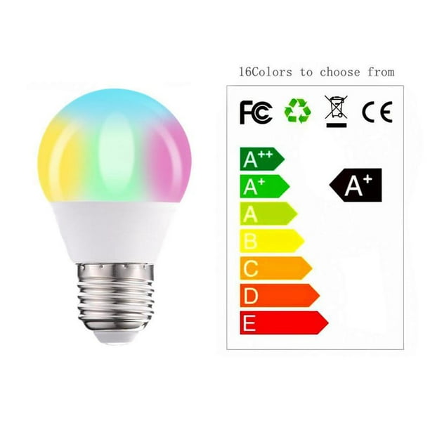 Bombilla LED E27, 10W, RGB+CCT WiFi + Mando A Distancia - Pinturas