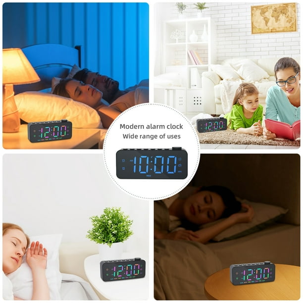 Reloj despertador digital dual con radio FM LED despertador para el hogar,  dormitorio, oficina Hugtrwg Para estrenar
